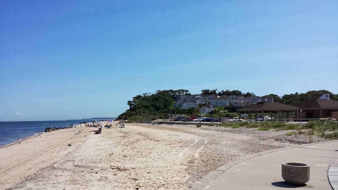 Iron Pier Beach on the Long Island Sound